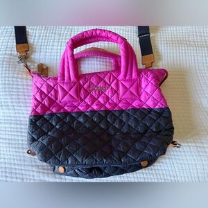 MZ Wallace Small Sutton Bag in Punch/Dawn Colorblock